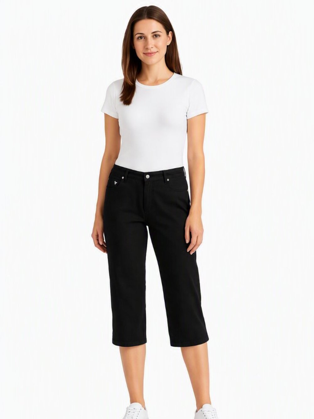 Lauren Ralph Lauren Black Cropped Pants Size 14